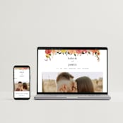 "Enchanting" - Wedding Invitations in Burgundy by Susan Moyal - FREE Wedding Website