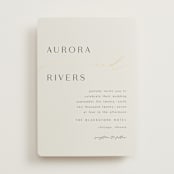 "gathering" - Wedding Invitations in Smoke by Olivia Raufman - Front