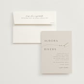 "gathering" - Wedding Invitations in Smoke by Olivia Raufman - Invitation with Envelope