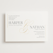 "Fantasia" - Wedding Invitations in Sugar by Jessica Williams - Front