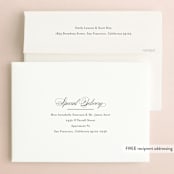 "Fantasia" - Wedding Invitations in Sugar by Jessica Williams - FREE Recipient Addressing