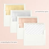 "Fantasia" - Wedding Invitations in Sugar by Jessica Williams - Envelope Liner Options