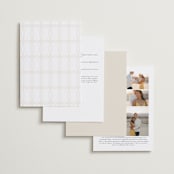 "Misha" - Wedding Invitations in Latte by Kristie Kern - Back of Card Options