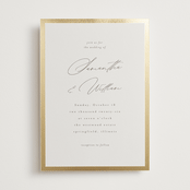 "Surround" - Wedding Invitations in Sand by Nicole Walsh - Front