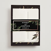 "Sunset Florals" - Wedding Invitations in Copper by Susan Moyal - Assembled