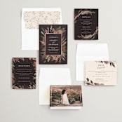 "Sunset Florals" - Wedding Invitations in Copper by Susan Moyal - Invitation Suite
