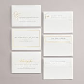 "Sunset Florals" - Wedding Invitations in Copper by Susan Moyal - Foil Envelopes Available