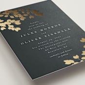 "Loire" - Wedding Invitations in Deep Sea by Kristie Kern - Detail