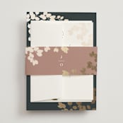 "Loire" - Wedding Invitations in Deep Sea by Kristie Kern - Assembled with Belly Band