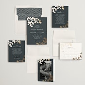 "Loire" - Wedding Invitations in Deep Sea by Kristie Kern - Invitation Suite