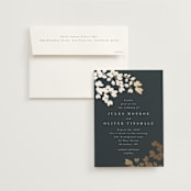 "Loire" - Wedding Invitations in Deep Sea by Kristie Kern - Invitation with Envelope