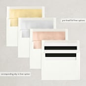 "Elegant Announcement" - Wedding Invitations in Vanilla by Kelly Schmidt - Envelope Liner Options