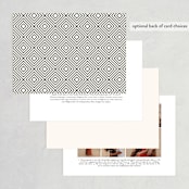 "Bold Classic" - Wedding Invitations in Golden by Jessica Williams - Back of Card