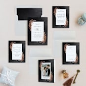 "Lux branch" - Wedding Invitations in Pepper by Stacey Meacham - Invitation Suite