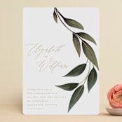 "Cascading Vine" - Wedding Invitations in Ivory by Susan Moyal - Front