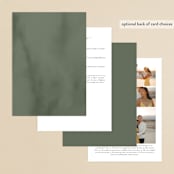 "Cascading Vine" - Wedding Invitations in Ivory by Susan Moyal - Back of Card
