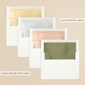 "Cascading Vine" - Wedding Invitations in Ivory by Susan Moyal - Envelope Liner Options