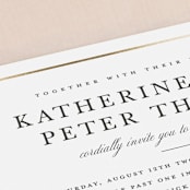 "Formal Affair" - Wedding Invitations in Cloud by Stacey Meacham - Close-Up