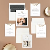 "laurel monogram" - Wedding Invitations in Cotton by Stacey Meacham - Invitation Suite