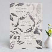 "Halcyon" - Wedding Invitations in Tuxedo by Leah Bisch - Front