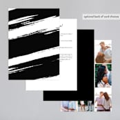 "Halcyon" - Wedding Invitations in Tuxedo by Leah Bisch - Back of Card