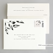 "Halcyon" - Wedding Invitations in Tuxedo by Leah Bisch - FREE Recipient Addressing