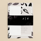 "Halcyon" - Wedding Invitations in Tuxedo by Leah Bisch - Assembled