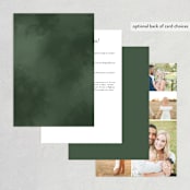 "evergreen" - Wedding Invitations in Shamrock by Leah Bisch - Back of Card