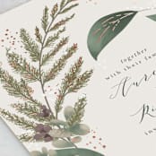 "evergreen" - Wedding Invitations in Shamrock by Leah Bisch - Close-Up