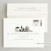"evergreen" - Wedding Invitations in Shamrock by Leah Bisch - FREE Recipient Addressing
