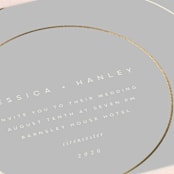 "lili" - Wedding Invitations in Ash by Lori Wemple - Close-Up