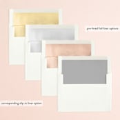 "lili" - Wedding Invitations in Ash by Lori Wemple - Envelope Liner Options
