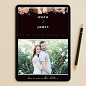 "Embracing" - Wedding Invitations in Autumn by Susan Moyal - FREE Wedding Website
