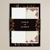 "Embracing" - Wedding Invitations in Autumn by Susan Moyal - Assembled