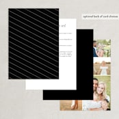 "Formal" - Wedding Invitations in Onyx by Jessica Williams - Back of Card