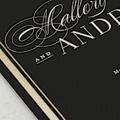 "Formal" - Wedding Invitations in Onyx by Jessica Williams - Close-Up
