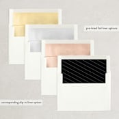 "Formal" - Wedding Invitations in Onyx by Jessica Williams - Envelope Liner Options