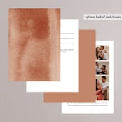 "Autumn Hymnal" - Wedding Invitations in Blush by Leah Bisch - Back of Card