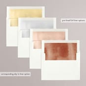 "Autumn Hymnal" - Wedding Invitations in Blush by Leah Bisch - Envelope Liner Options