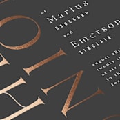 "Finley" - Wedding Invitations in Graphite by Kristie Kern - Close-Up