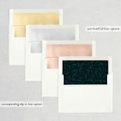 "Soft Greenery" - Wedding Invitations in Twilight by Susan Moyal - Envelope Liner Options