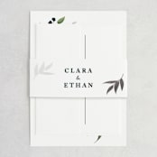 "Soft Greenery" - Wedding Invitations in Twilight by Susan Moyal - Assembled