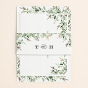 "Trailing Vine" - Wedding Invitations in Greenery by Jennifer Postorino - Assembled