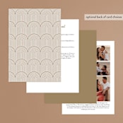 "Bloom" - Wedding Invitations in Tea by Leah Bisch - Back of Card