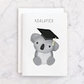 "Koalafied" - Single Greeting Cards in Ink by Leanne Friedberg - Front