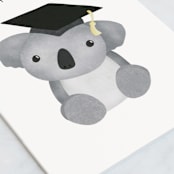 "Koalafied" - Single Greeting Cards in Ink by Leanne Friedberg - Close-Up