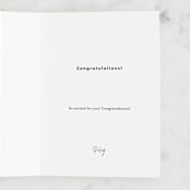 "Futura" - Single Greeting Cards in Blush by Carly Reed Walker - Customizable Interior Example