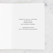 "Graduation Icons" - Single Greeting Cards in Teal by Shiny Penny Studio - Interior