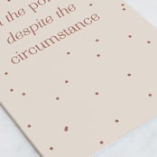 "Pomp & Circumstance" - Single Greeting Cards in Eggshell by Kelsey Mucci - Close-Up