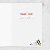 "Essentials" - Single Greeting Cards in Cream by Nadia Hassan - Interior